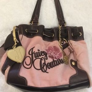 Juicy Couture rose and brown large Handbag